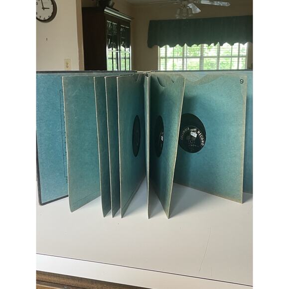 Vintage 78 RPM Record Album Set 25 Shellac Records Early Americana Inked Index - Picture 11 of 16